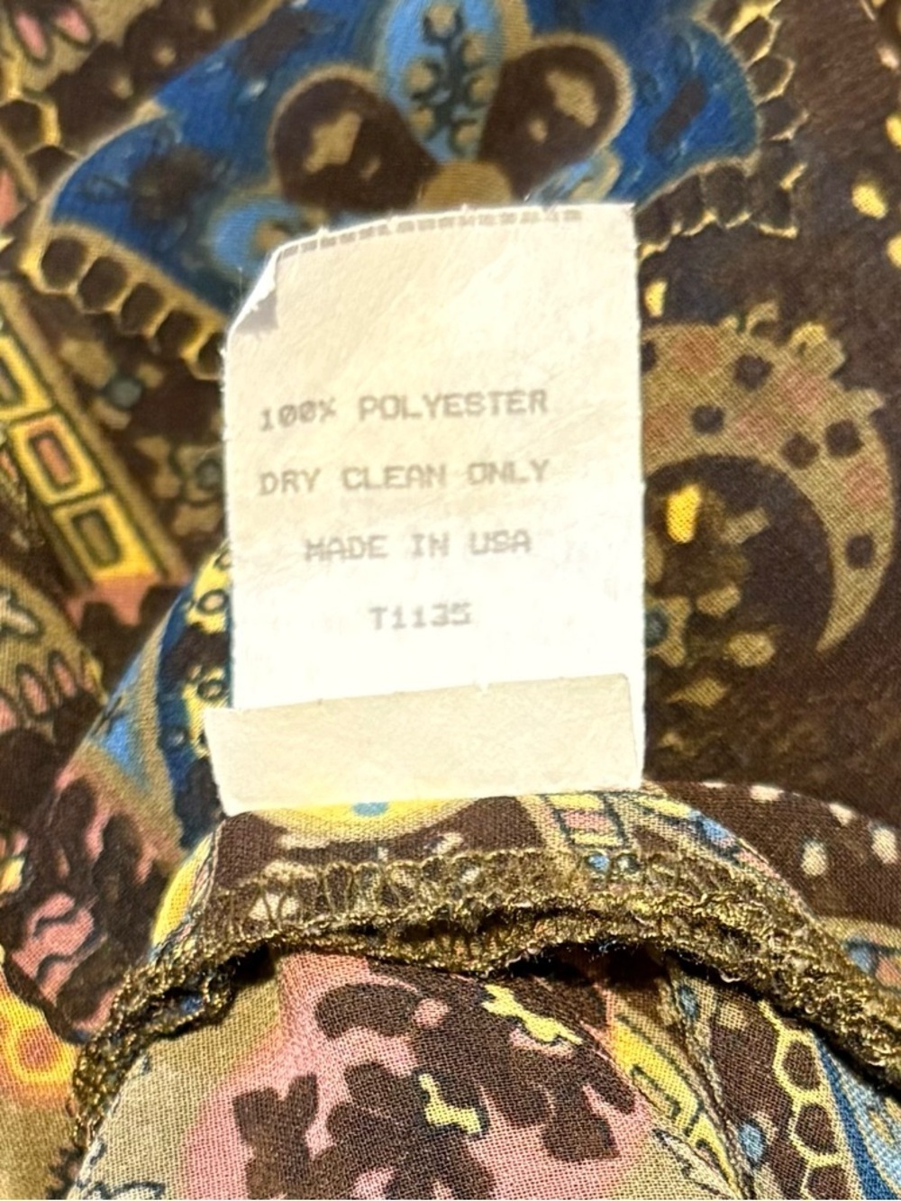 Double D Ranch Y2K Woodlands Paisley Georgette Tank Top Womens S Coastal Cowgirl - Picture 10 of 10